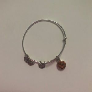 Topaz Alex and Ani Charm Bracelet
